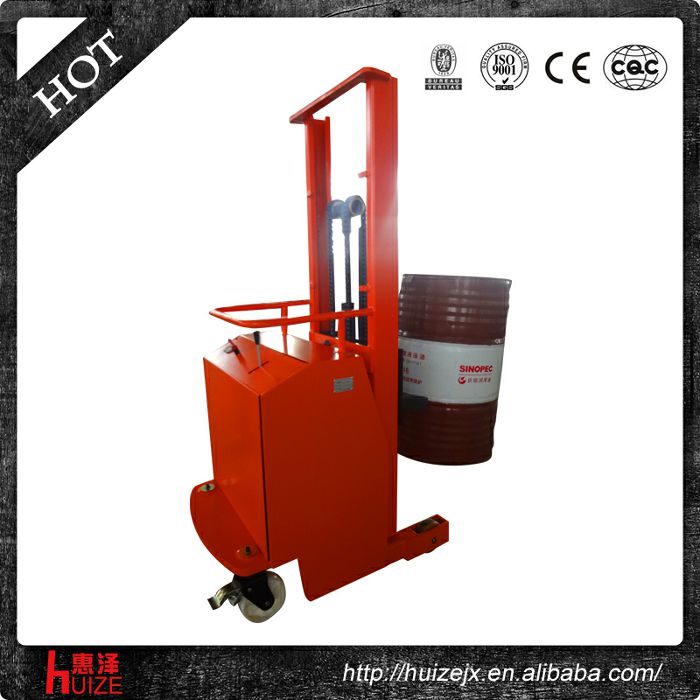 2半電動配重油桶車（無底腿，只堆垛，不翻轉）