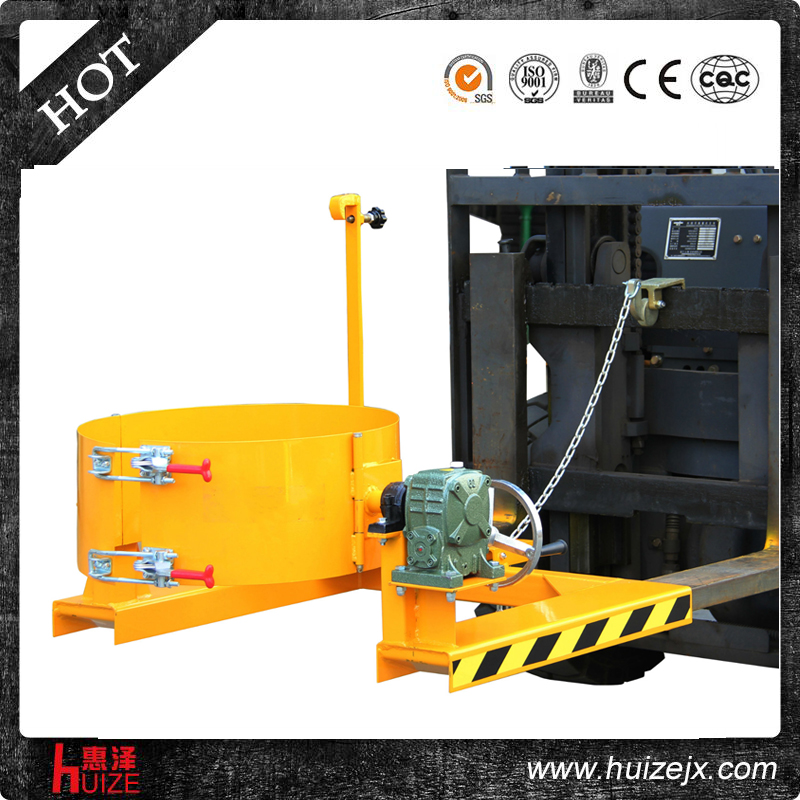 叉車專用倒桶機具（塑鐵桶，手翻轉）